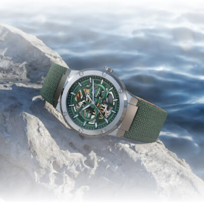 Ferragamo celebrates the month of the ocean with the new F-80 Skeleton watch