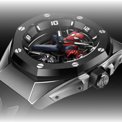Audemars Piguet partners with Marvel on the new royal oak concept tourbillon, Spider-man