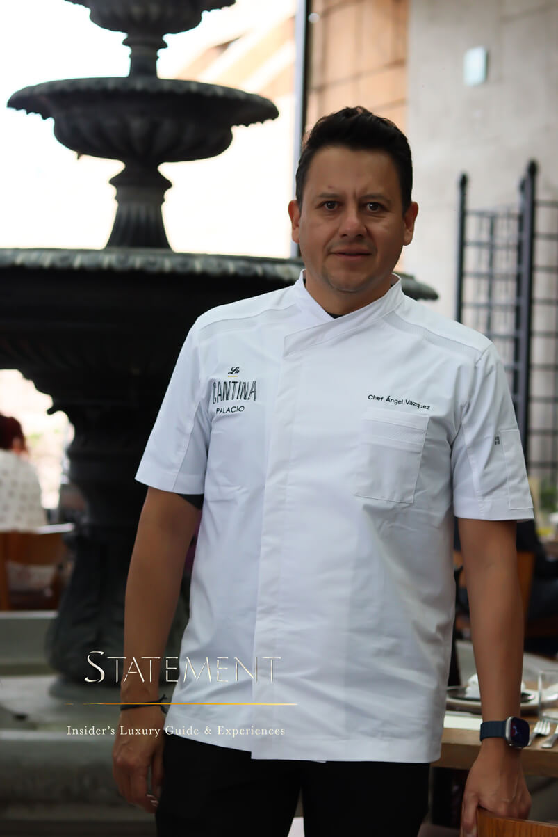 Chef Ángel Vázquez en la Cantina Palacio