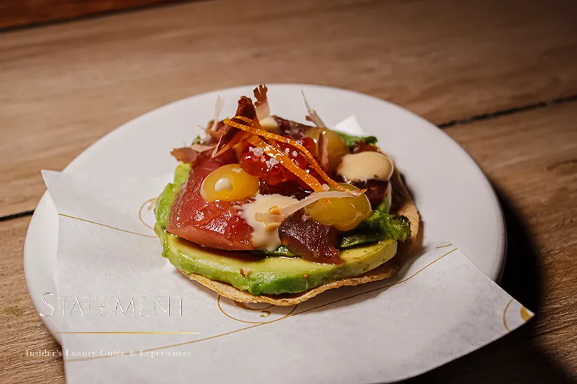 Tostada de atún Millesime Weekend San Miguel de Allende