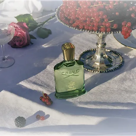 Perfume Creed Wild Vetiver, botella, fragancia de lujo, ingredientes The House of Creed Perfume Creed Wild Vetiver, botella, fragancia de lujo, portada