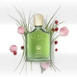 Perfume Creed Wild Vetiver, botella, fragancia de lujo, The House of Creed portada Statement
