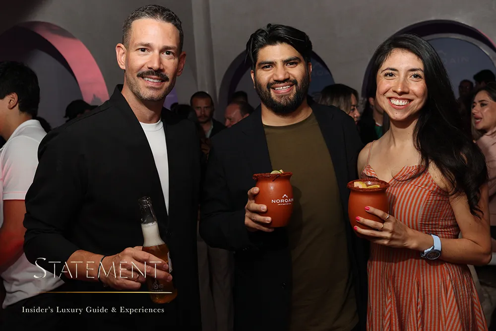 Directivos e nvitados durante el lanzamiento de NORQAIN Enjoy Life Chrono Viva México en Casa León