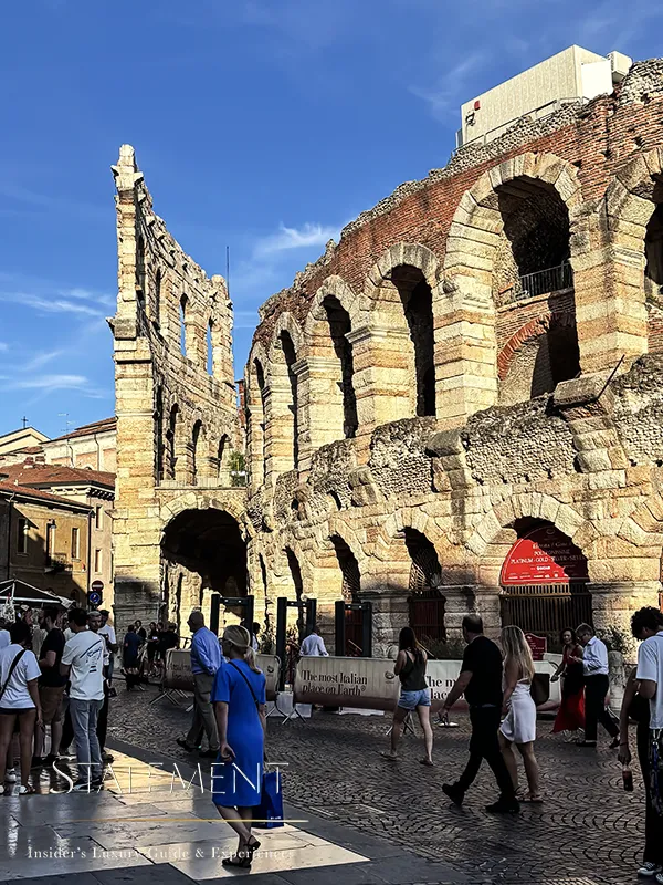 Exterior de la Arena di Verona antes de la Star Roof Experience