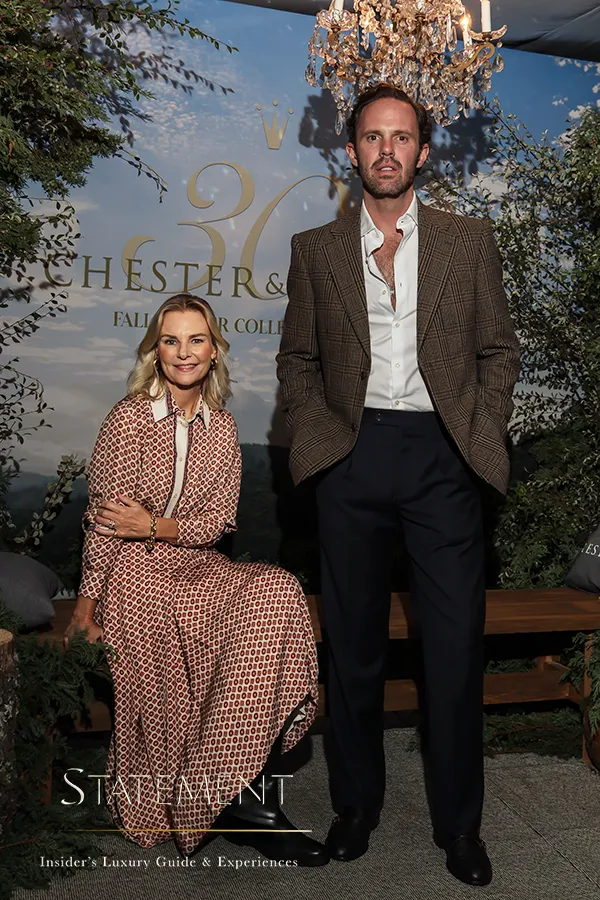 Susana Ordovas y Julio Uribe con un look de la colección From West to East