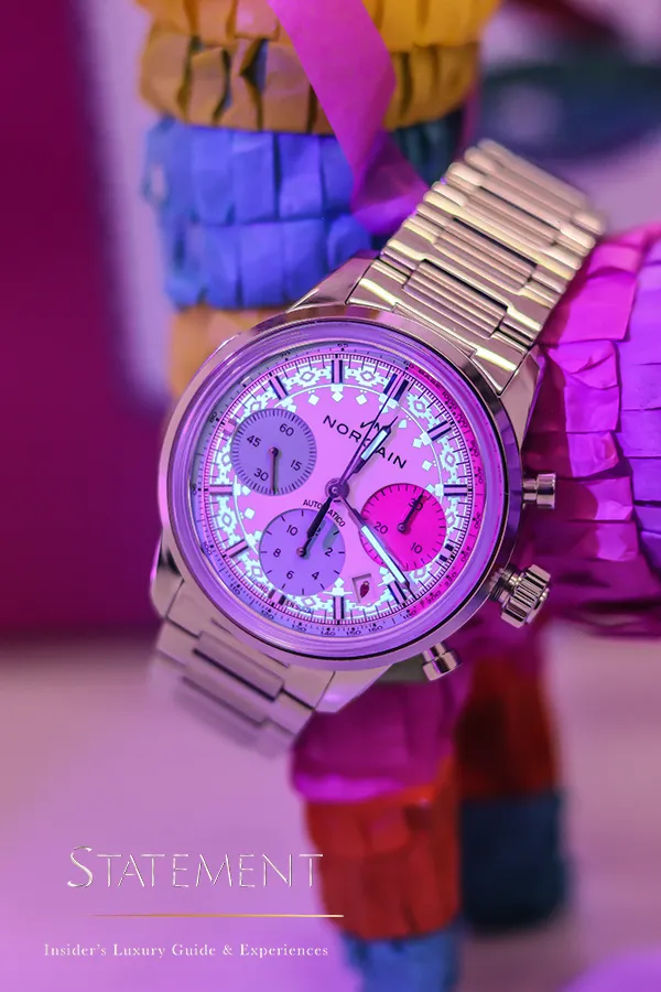NORQAIN Enjoy Life Chrono Viva México iluminado con Super-LumiNova en la oscuridad
