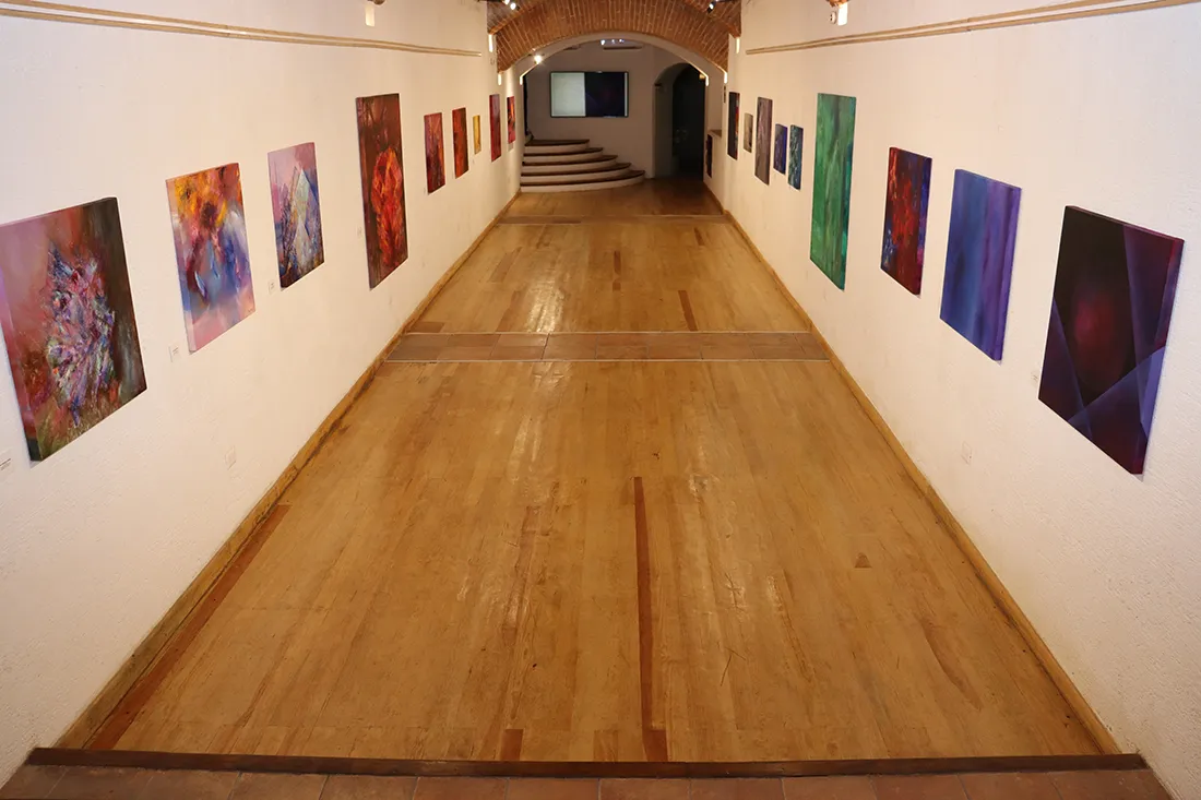 Espacio donde se presentan las obras de Indra Ortíz