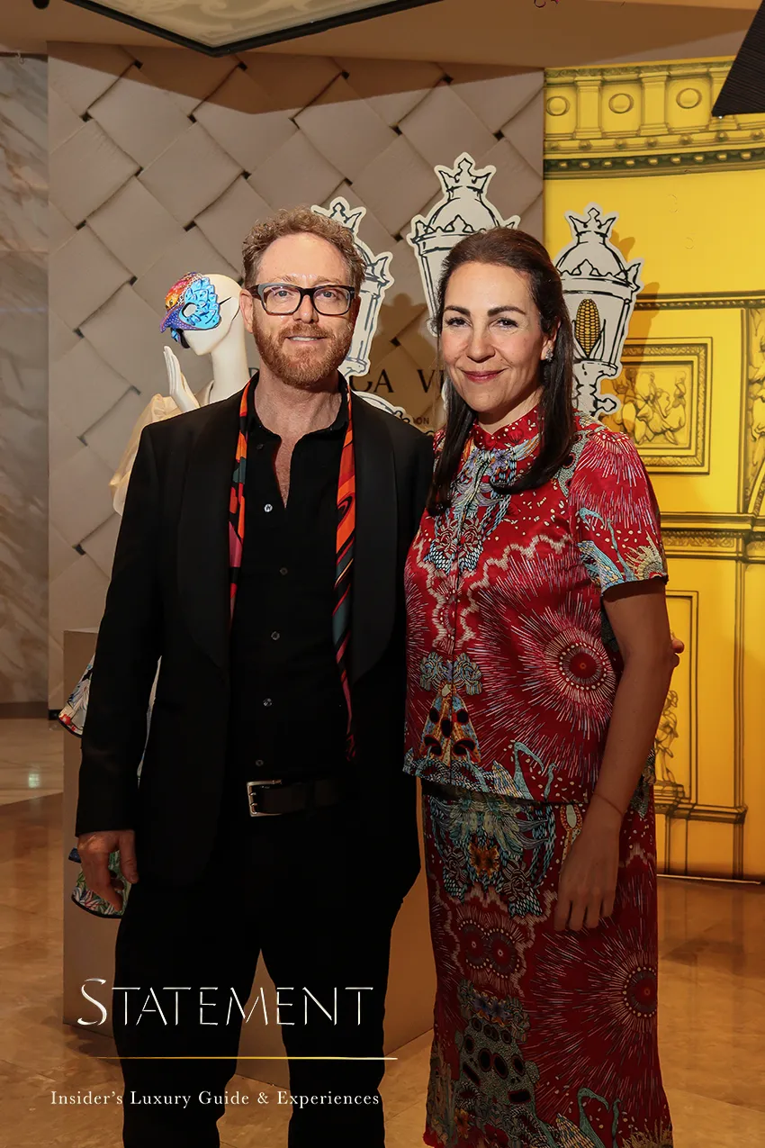 Cristina Pineda y Ricardo Covalín en la celebración por los 30 años de Pineda Covalin en El Palacio de Hierro Polanco